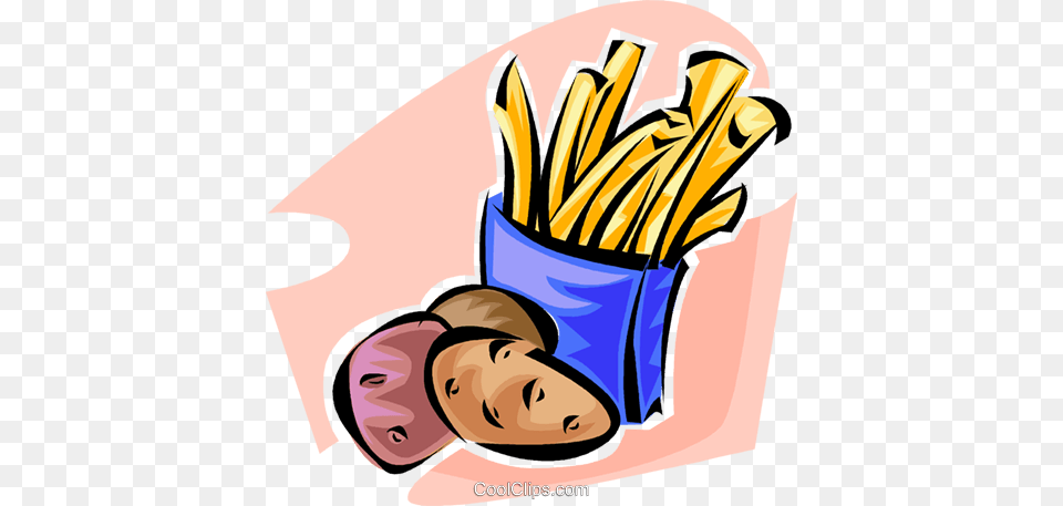 Potatoes And French Fries Royalty Vector Clip Art, Food, Face, Head, Person Png Image