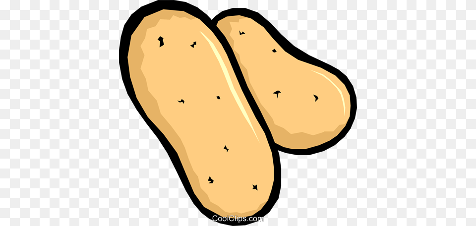 Potatoes Royalty Vector Clip Art Illustration, Food, Nut, Plant, Produce Png Image