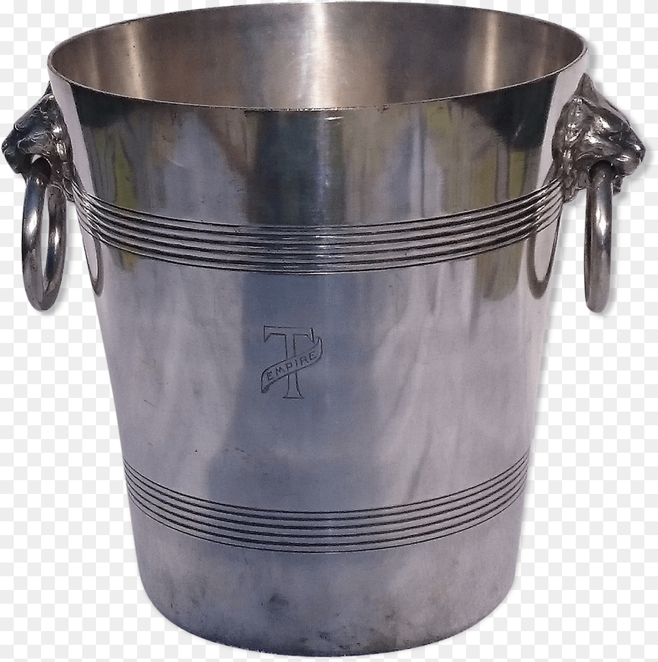 Potfer Champagne Bucket In Silver Metal Heads Of Quotionquot Stock Pot, Bottle, Shaker Png Image
