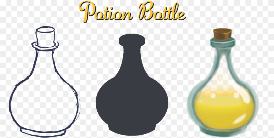 Potion Bottle Evolution Glass Bottle, Alcohol, Beverage, Liquor, Wine Free Png Download