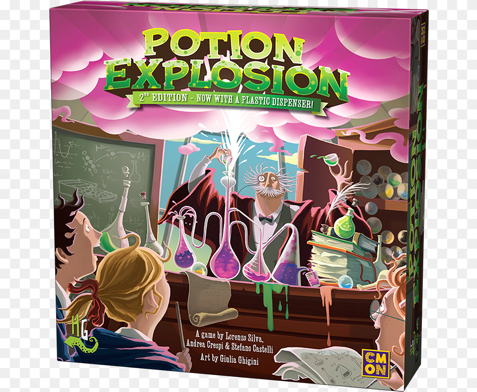 Potion Explosion 2nd Edition, Advertisement, Book, Comics, Publication Png