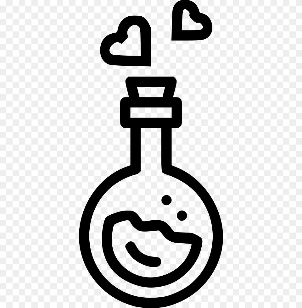 Potion Heart Day Feelings, Stencil, Cutlery, Light Free Png