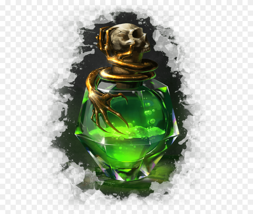 Potion Of Death39s Postponement Dnd Magic Item Art, Bottle, Cosmetics, Green, Perfume Free Png Download