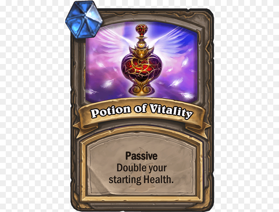 Potion Of Vitality Card Hearthstone Potion, Cosmetics, Bottle Png
