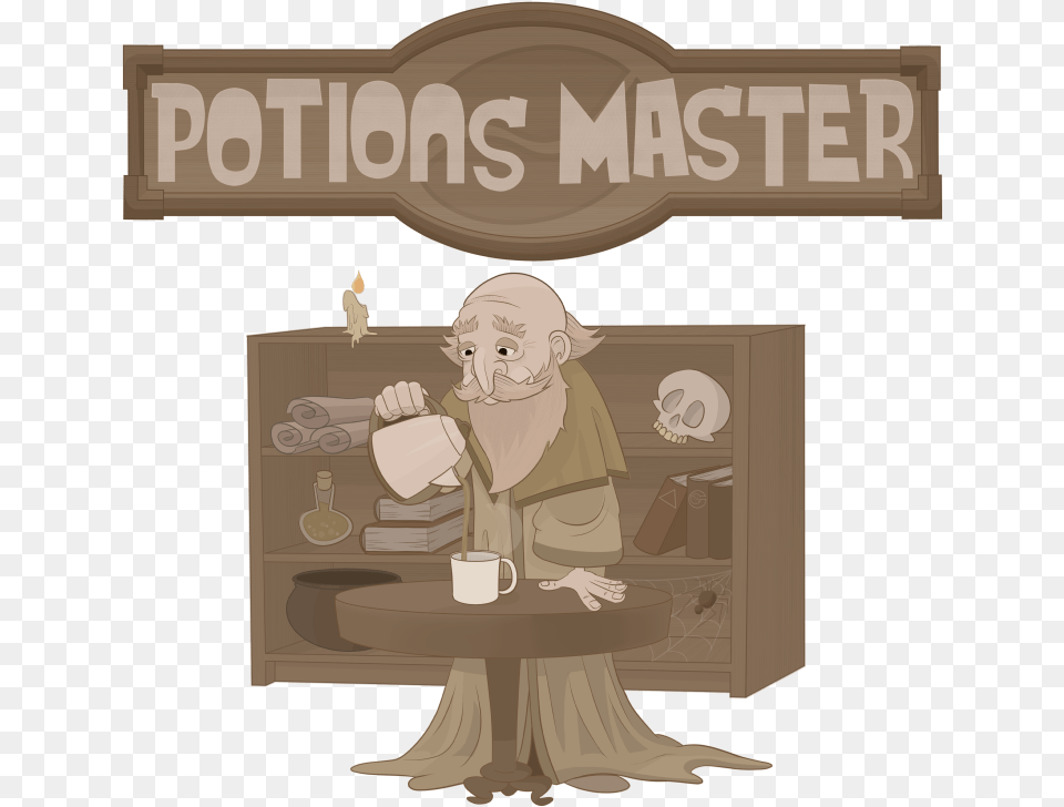 Potions Master Cartoon, Cup, Baby, Person, Head Free Png