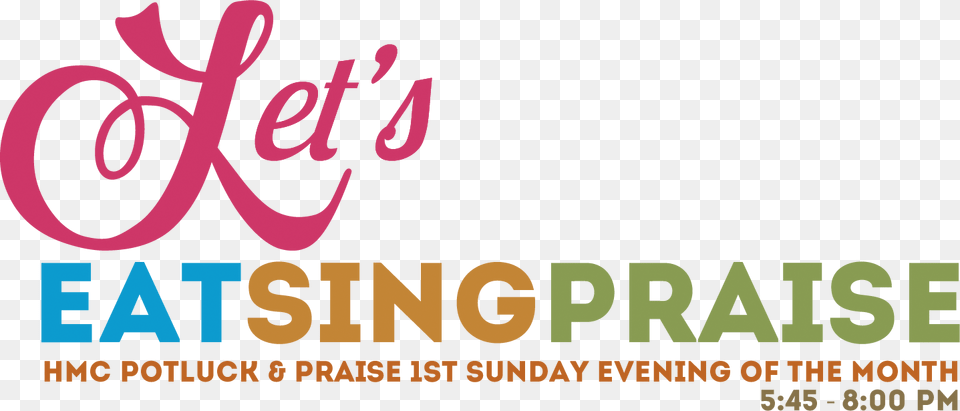 Potluck Amp Praise Graphic Design, Text Png