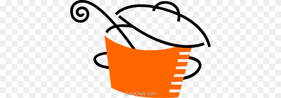 Pots And Pans Royalty Vector Clip Art Illustration, Bucket, Bow, Weapon, Cup Free Png Download
