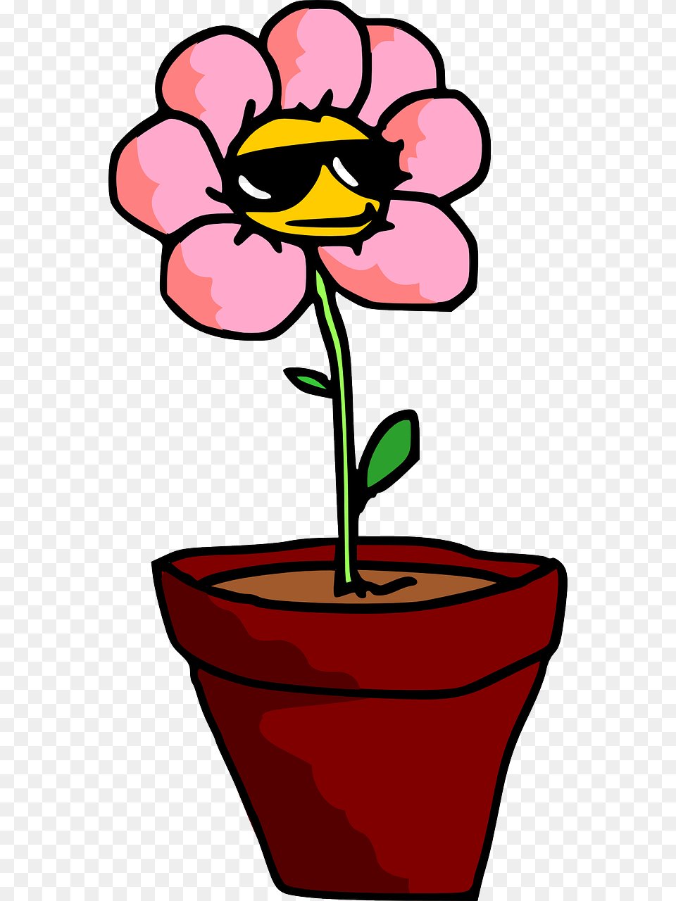 Potted Plant Cartoon, Flower, Petal, Potted Plant, Baby Free Transparent Png