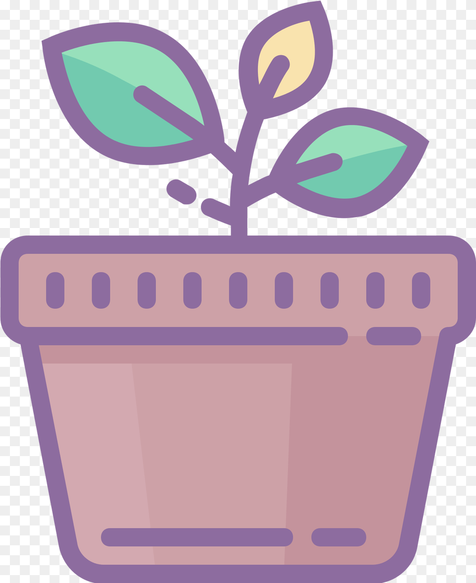 Potted Plant Icon Icon, Vase, Pottery, Potted Plant, Planter Free Png Download