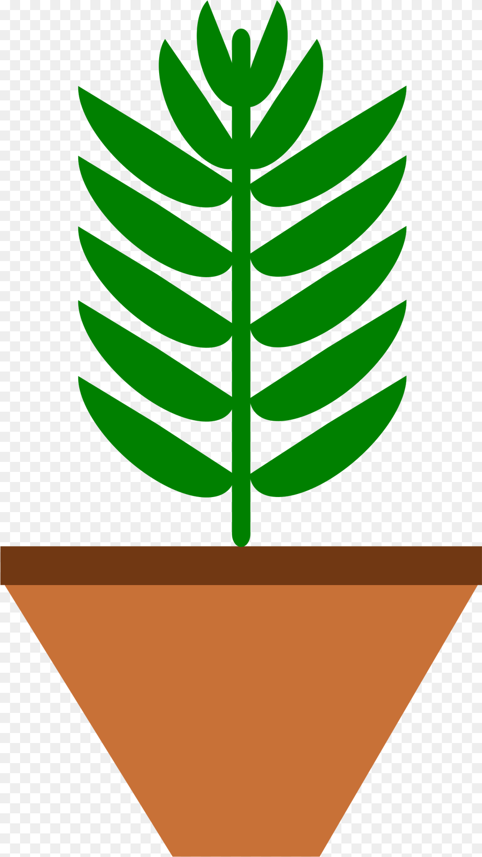 Potted Plant Leaves Only 3 Color With Space On Pot Pot Plant Clip Art, Tree, Potted Plant, Leaf, Conifer Free Png