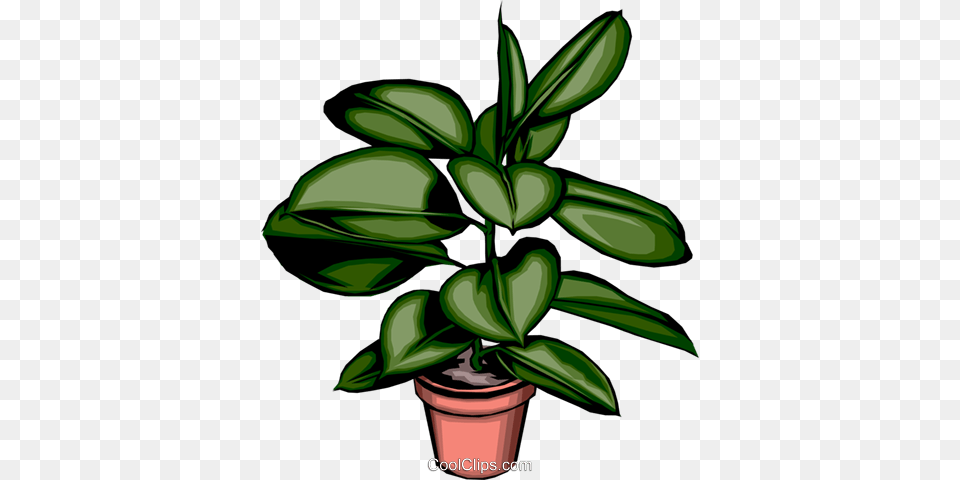 Potted Plant Royalty Vector Clip Art Illustration, Green, Leaf, Potted Plant, Tree Free Transparent Png