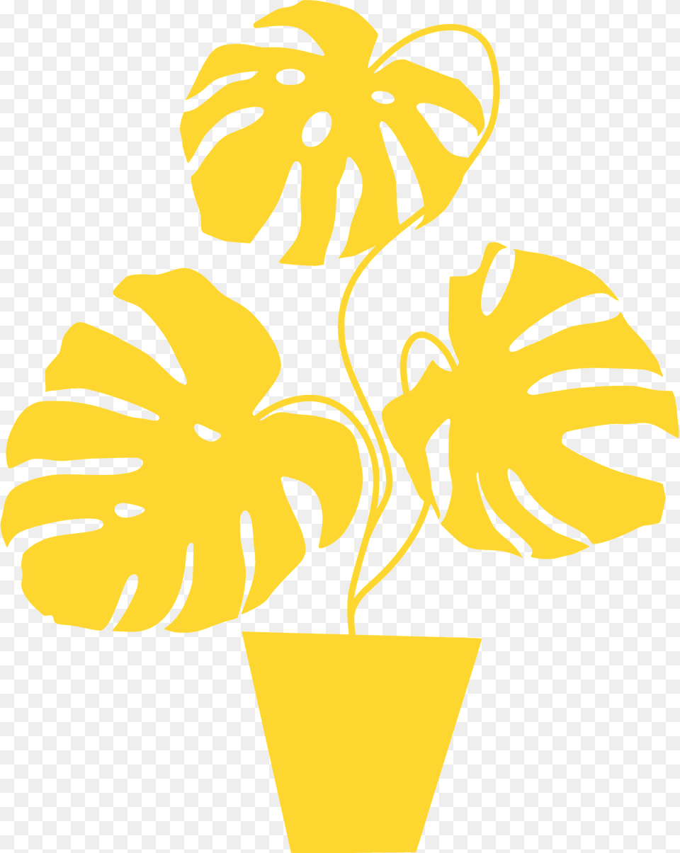 Potted Plant Silhouette, Flower, Petal, Leaf, Potted Plant Free Png Download