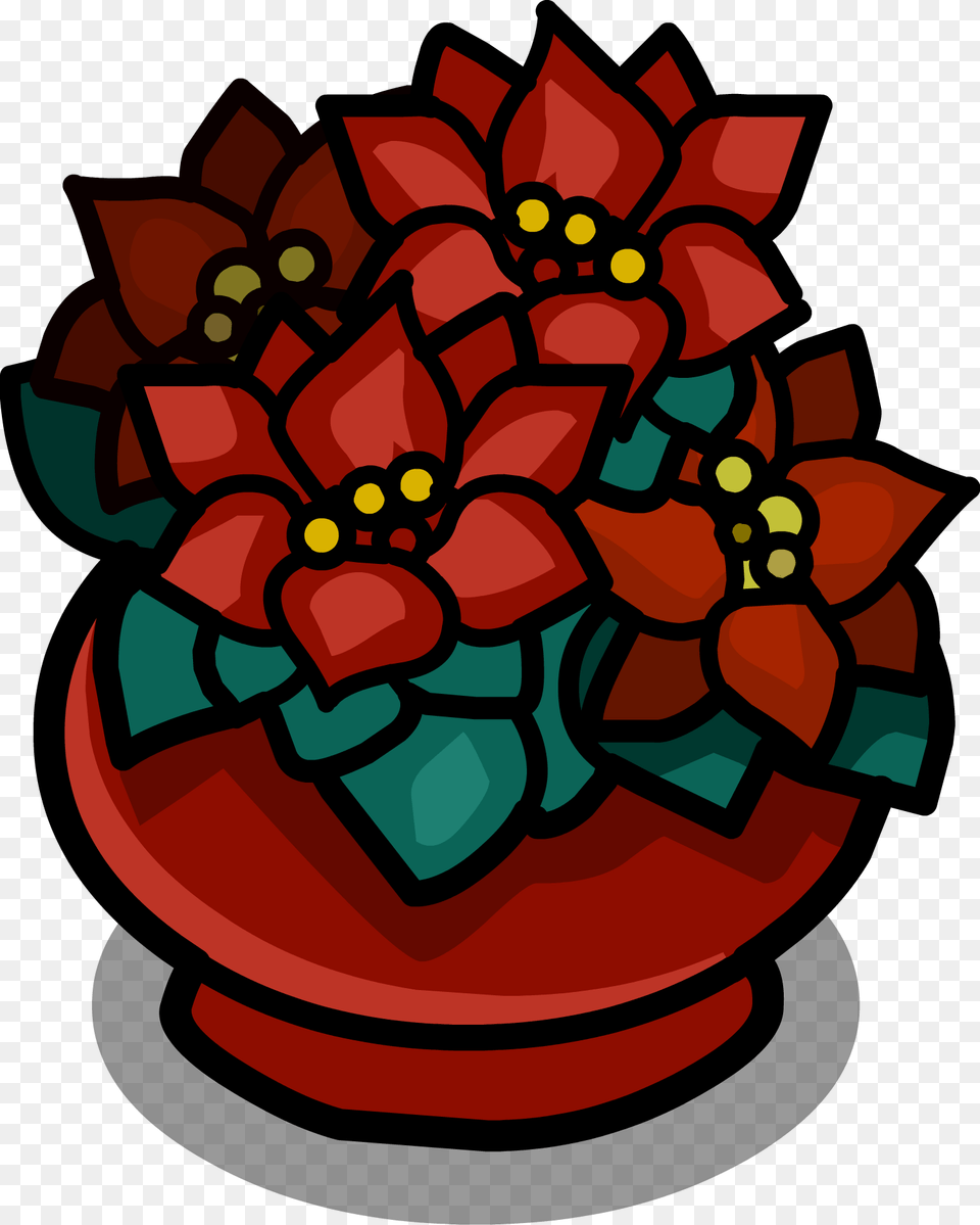 Potted Poinsettia Sprite 003 Poinsettia, Jar, Vase, Pottery, Flower Free Png Download