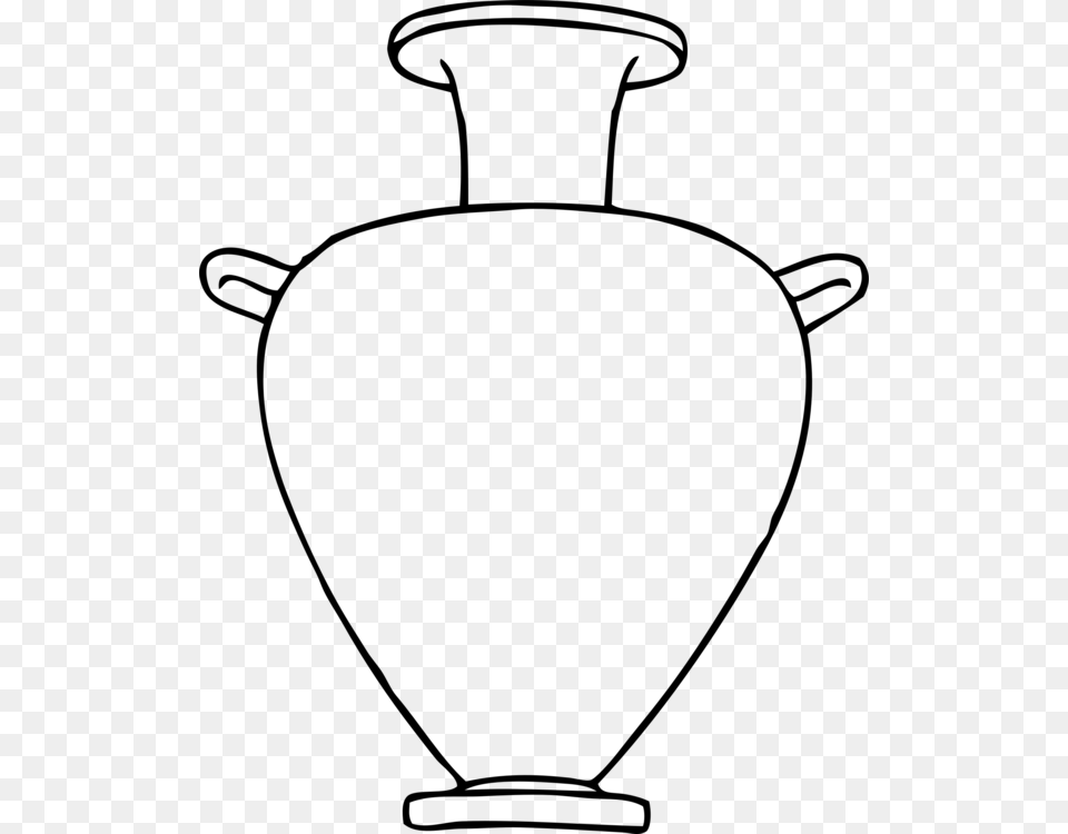 Pottery Of Ancient Greece Drawing Vase Coloring Book, Gray Free Png Download