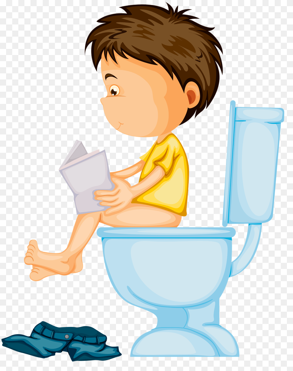 Potty Clip Art, Indoors, Room, Person, Baby Free Png Download