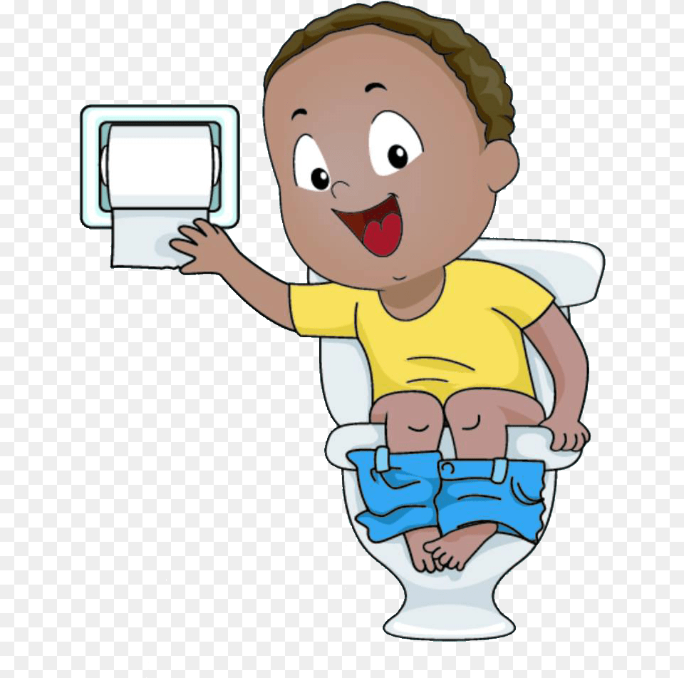 Potty Clipart At Getdrawings Sit On Toilet Clipart, Baby, Person, Indoors, Face Png Image