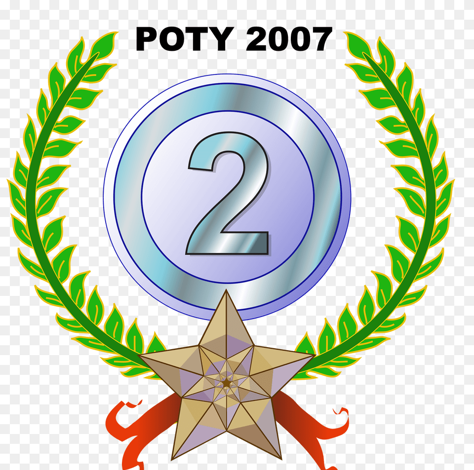 Poty Barnstar Clipart, Symbol, Number, Text, Dynamite Free Transparent Png
