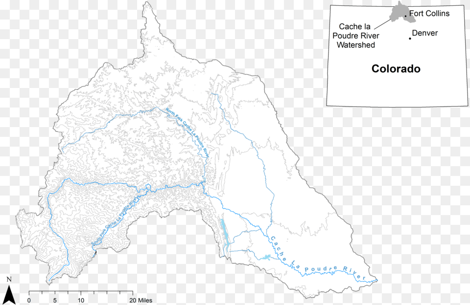 Poudre River Watershed Poudre Watershed, Plot, Chart, Atlas, Diagram Png