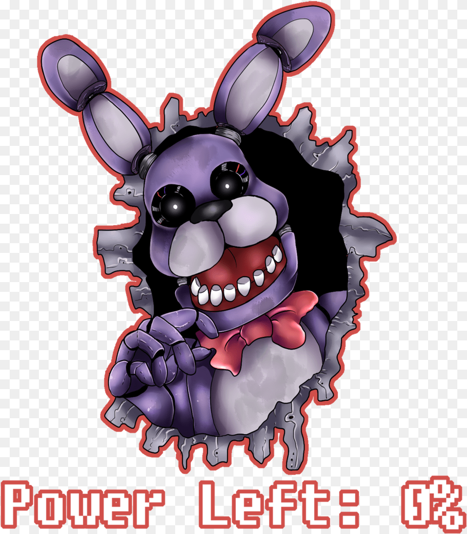 Pouer Left Five Nights At Freddy39s 2 Five Nights At Five Nights At Freddy39s Bonnie Power Left 0 Unisex, Book, Comics, Publication, Purple Free Transparent Png