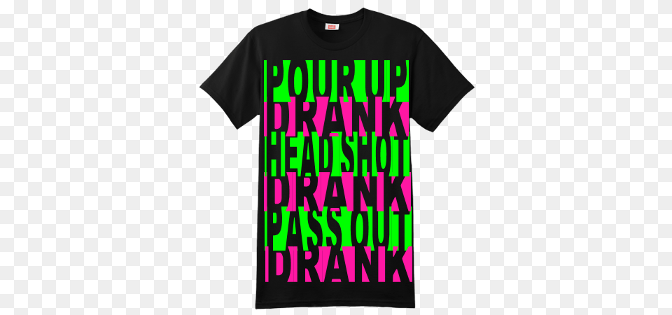 Pour Up Drank Head Shot Drank Pass Out Drank Kendrick Lamar, Clothing, T-shirt Free Png