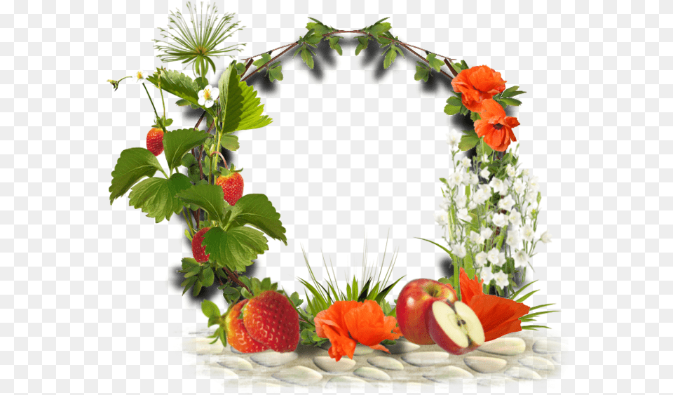 Pour Vos Cras Tubes Cadre Fruit, Strawberry, Produce, Plant, Food Free Png