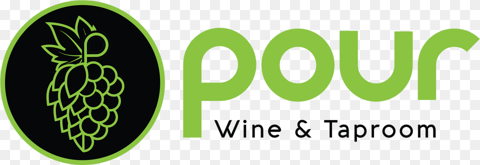 Pour Wine Amp Taproom Circle, Green, Logo, Food, Fruit Free Png Download
