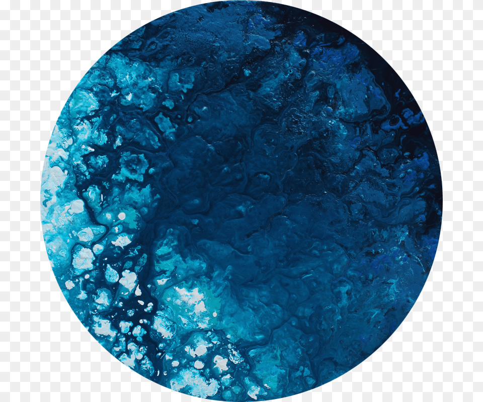 Poured Painting Circle, Nature, Outdoors, Sea, Water Free Png