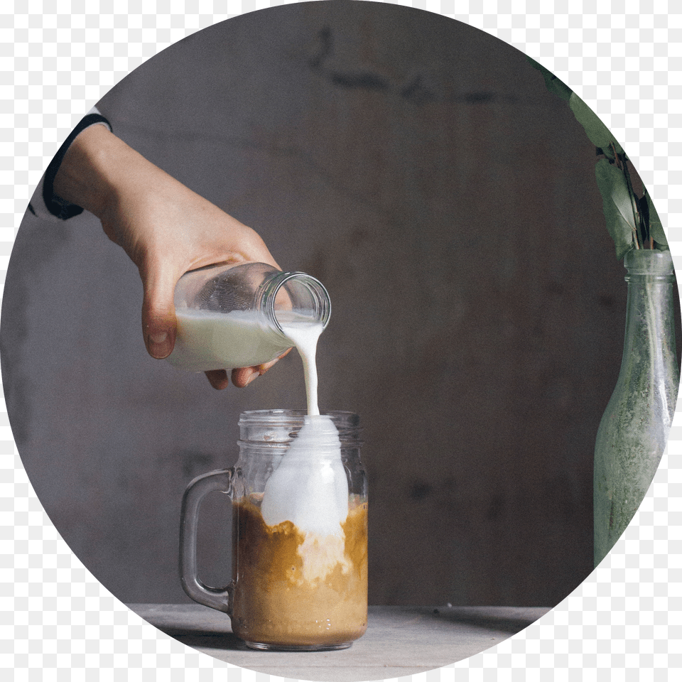 Pouring Milk Free Transparent Png