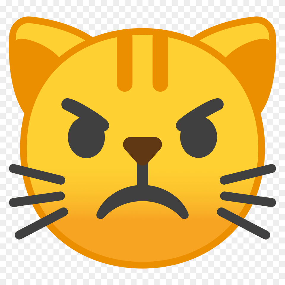 Pouting Cat Emoji Clipart Png