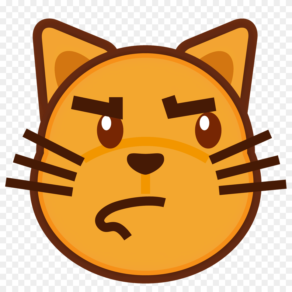 Pouting Cat Emoji Clipart, Logo Free Png