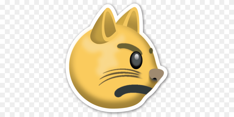 Pouting Cat Face Cat Looking Away Emoji, Animal, Pet, Ammunition, Grenade Free Transparent Png