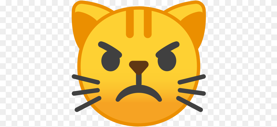 Pouting Cat Face Emoji Meaning With Pictures From A To Z Emoji Angry Cat Face, Cutlery, Fork Free Transparent Png