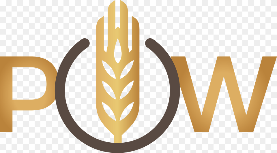 Pow, Gold, Logo, Food, Produce Png