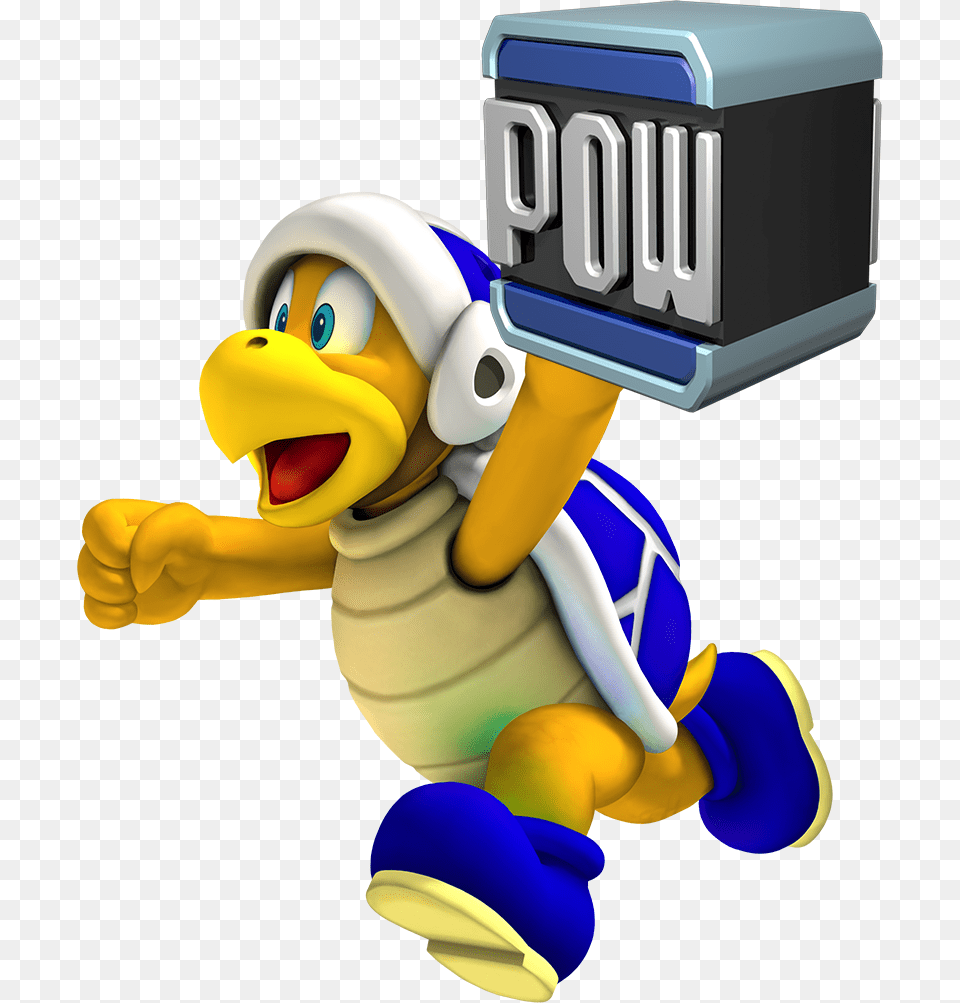 Pow Block Bro Mario Dark Hammer Bro, Toy Png Image