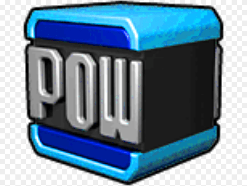 Pow Block Icon Mario Kart Wii Pow Block, License Plate, Transportation, Vehicle, Mailbox Free Png