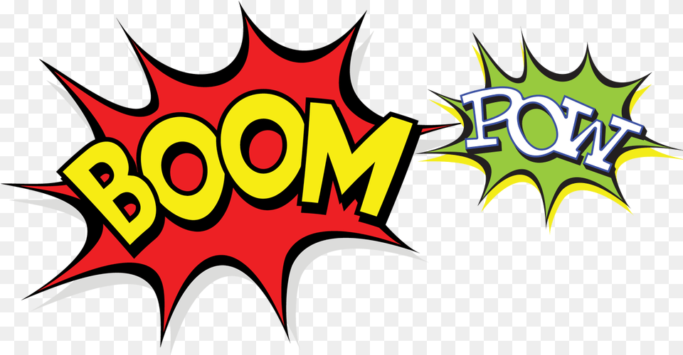 Pow Boom Boom Pow, Logo, Machine, Wheel, Bulldozer Free Png Download