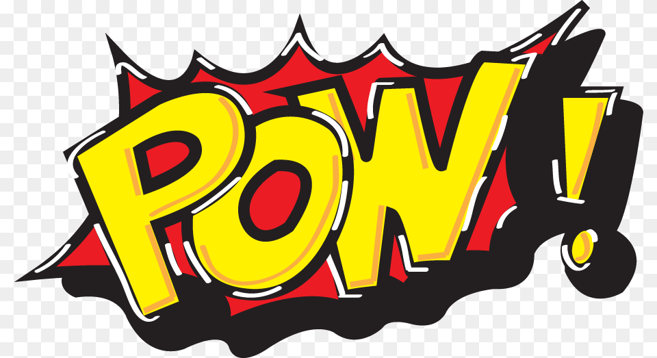 Pow Comic Style, Art, Graffiti, Logo, Text Free Transparent Png