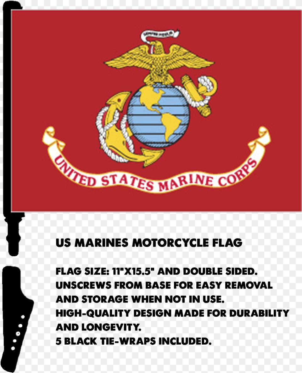 Pow Mia Flag 10 Marine Corps Flag, Emblem, Symbol, Logo, Animal Free Transparent Png