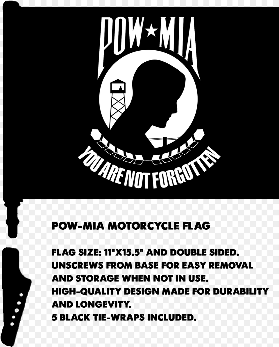Pow Mia Flag 10 Official Pow Mia Logo, T-shirt, Clothing, Silhouette, Stencil Free Png