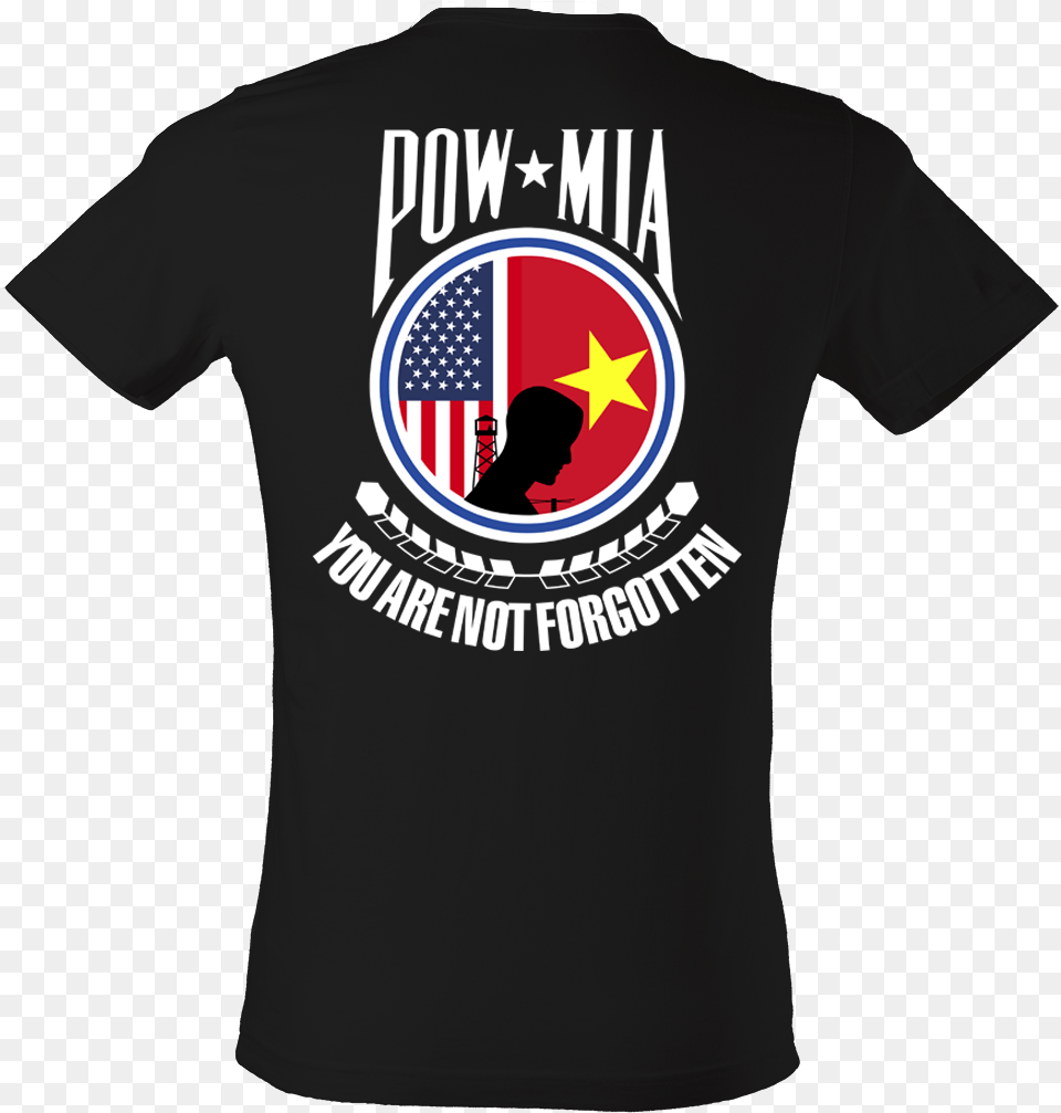 Pow Mia Flag, Clothing, T-shirt, Shirt, Adult Free Png Download