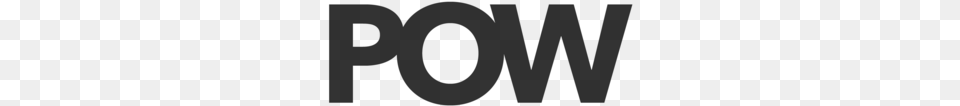 Pow Title Black Transparency, Gray Png Image