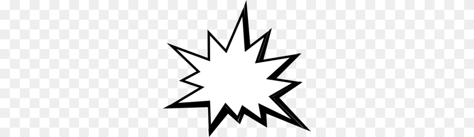 Pow White Clip Art, Star Symbol, Symbol, Leaf, Plant Free Png Download