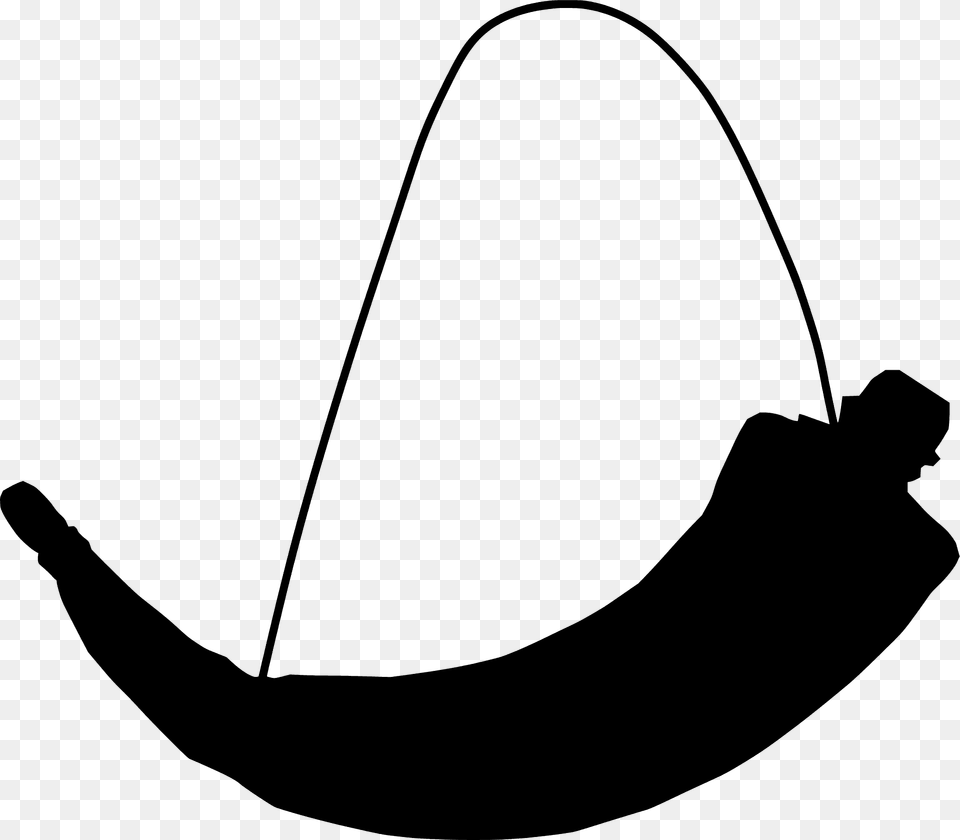 Powder Horn Silhouette, Bow, Weapon Free Png Download