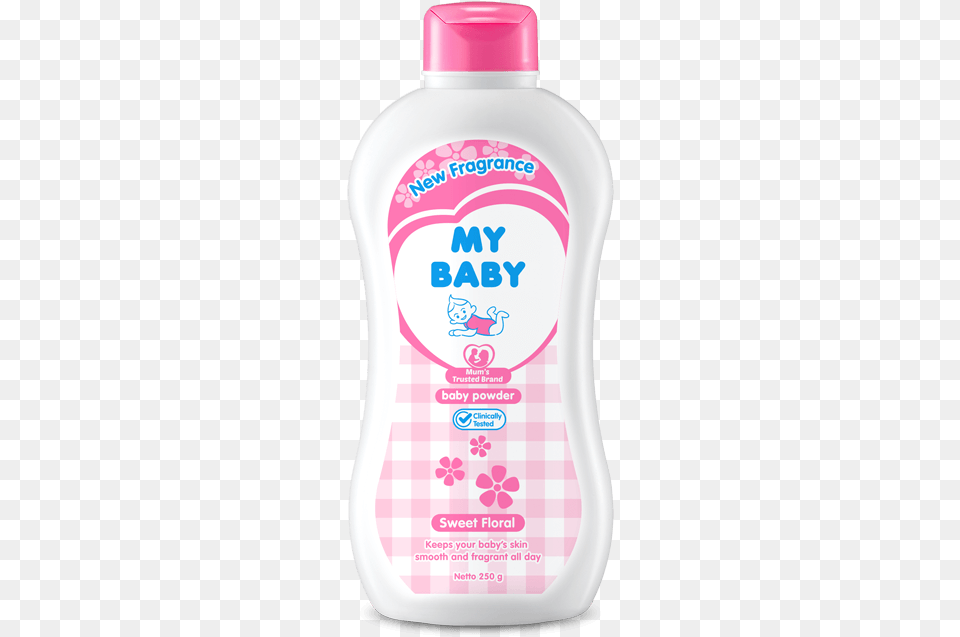 Powder My Baby Prickly Heat Powder, Bottle, Lotion, Cosmetics Png Image