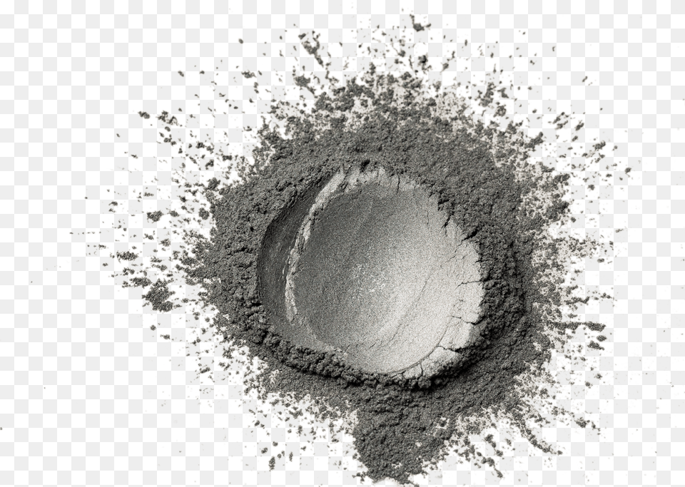 Powder Silver Grey Metallic Paint Water Based Close Up, Flour, Food Free Png Download