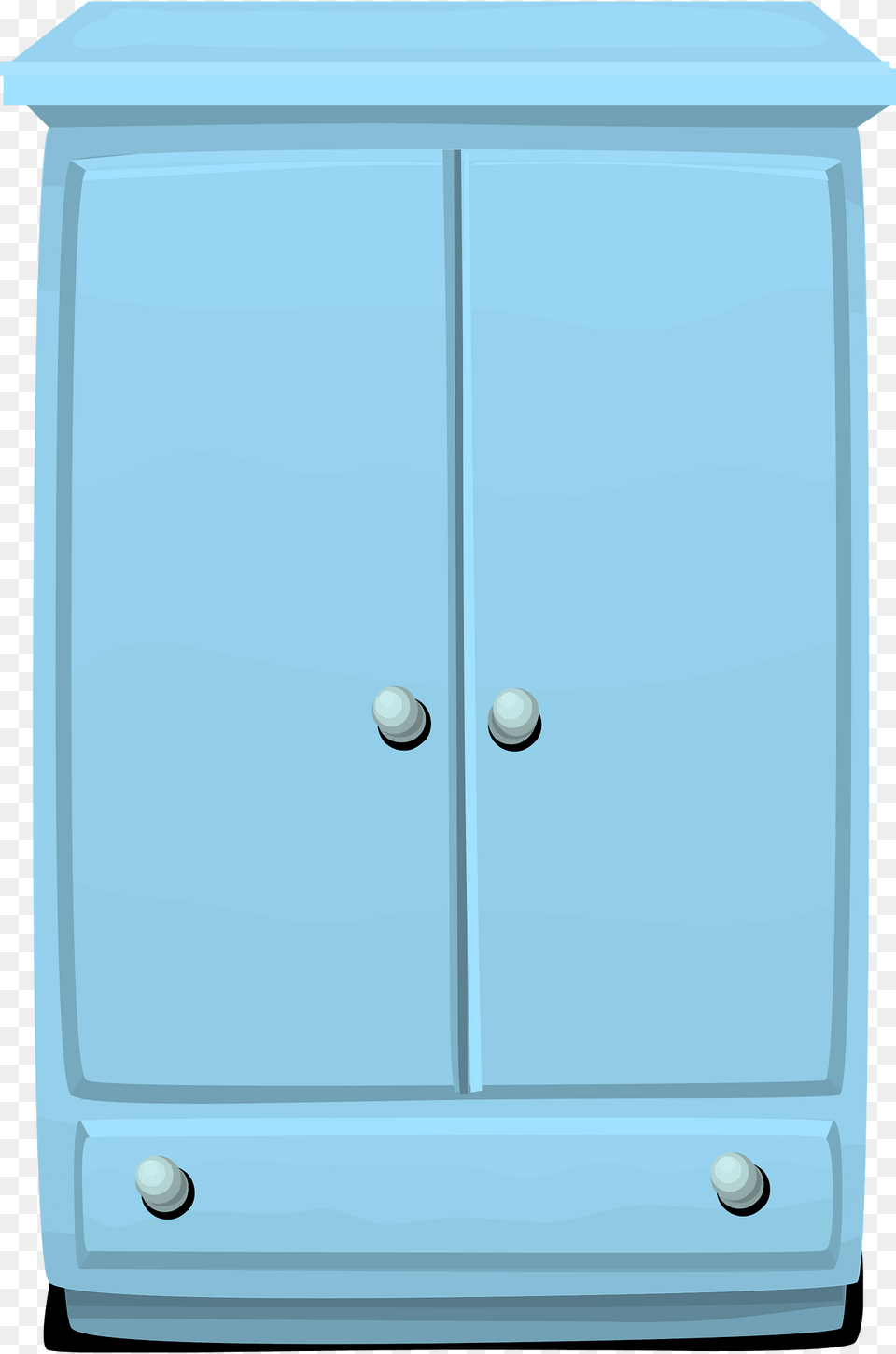 Powdered Blue Cabinet Clipart, Closet, Cupboard, Furniture, Mailbox Free Png Download