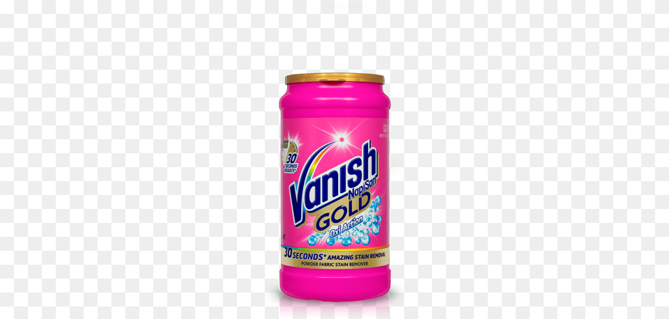 Powders Vanish Gold Oxi Action Stain Remover, Can, Tin Free Png