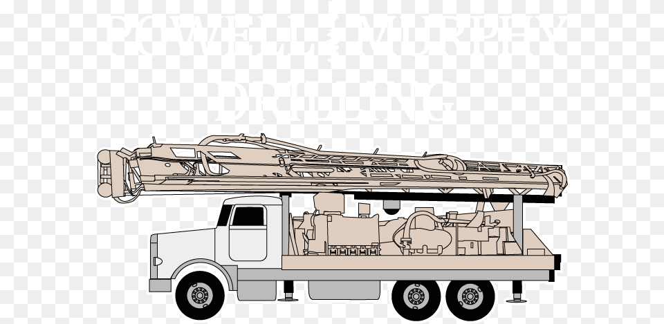 Powell And Murphy Drilling Truck, Transportation, Vehicle, Machine, Wheel Png