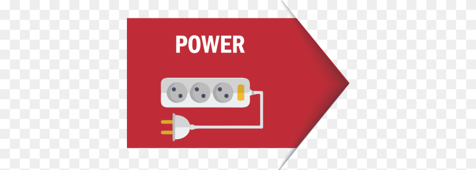 Power Banner Red Flag, Adapter, Electronics Free Transparent Png