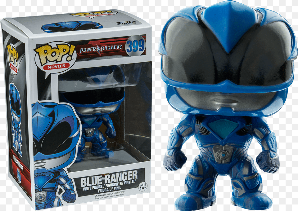 Power Blue Ranger Pop Vinyl Figure, Helmet, Toy, Person, Robot Free Png